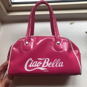 Bright Pink Plastic Handbag Made in Italy!!